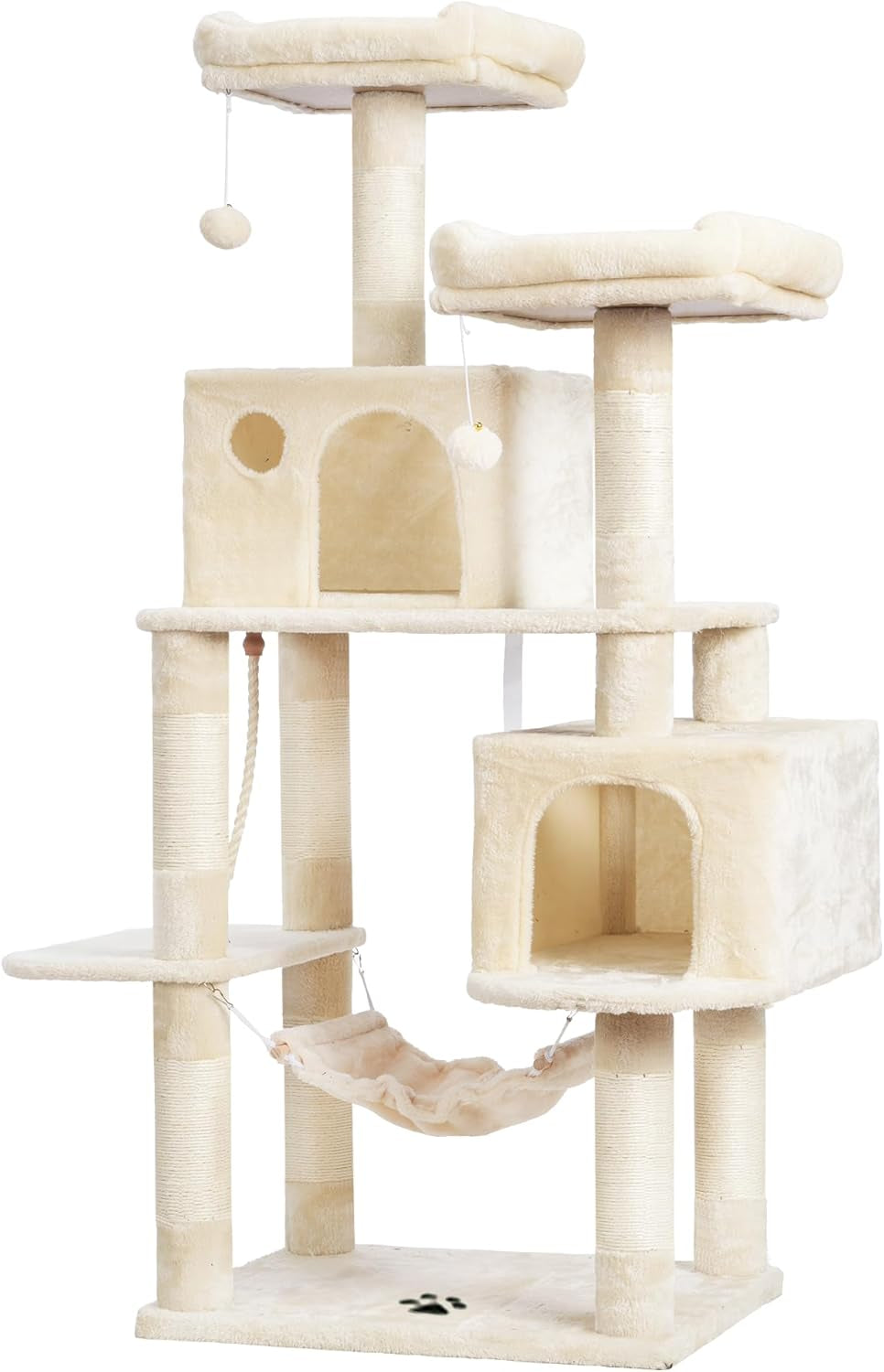 Cat Tree Tower with Sisal Scratching Posts and Spacious Condo, Model MPJ020M