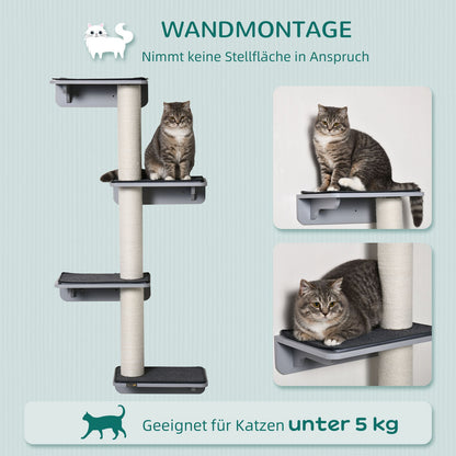 Pawhut Cat Climbing Tree with Scratching Post