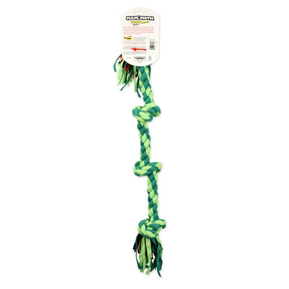 Flossy Chews Large 27" 4-Knot Tug Rope Dog Toy in Assorted Colors