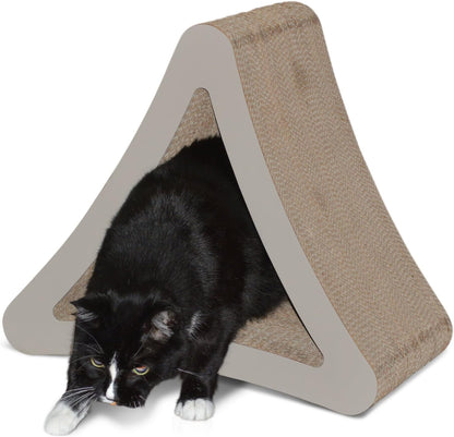 Three-Sided Vertical Cat Scratching Post - Dimensions: 18" x 10.5" x 15.9