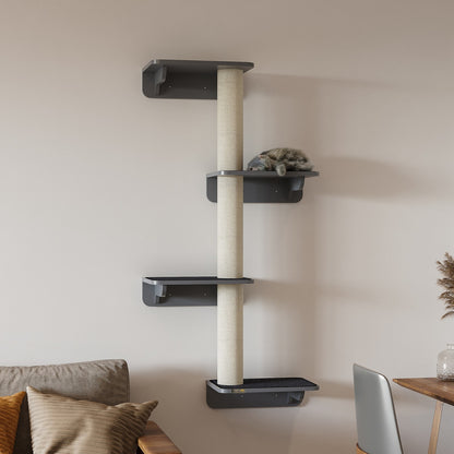 Pawhut Cat Climbing Tree with Scratching Post