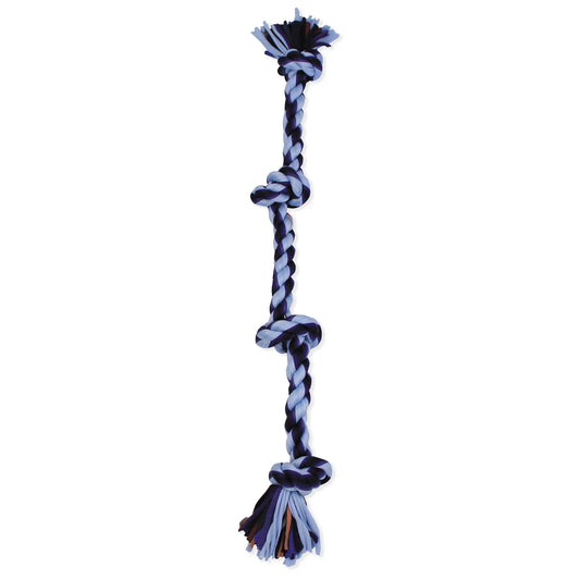 Flossy Chews Large 27" 4-Knot Tug Rope Dog Toy in Assorted Colors